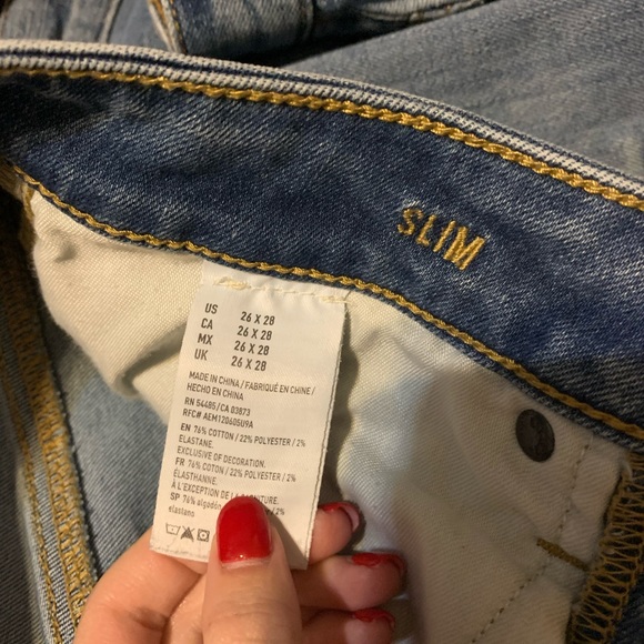 American Eagle slim extreme flex jeans 26x28 - Picture 2 of 2
